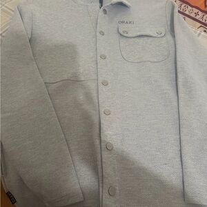 ORAKI Women's Gray Button Down Shirt